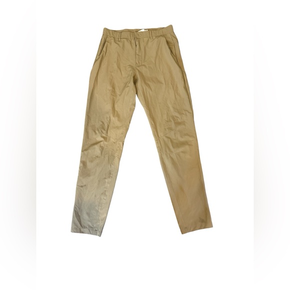 Fabletics Pants Mens 31x34 Tan The Only Pant Golf Performance Stretch Casual EUC - Picture 2 of 5